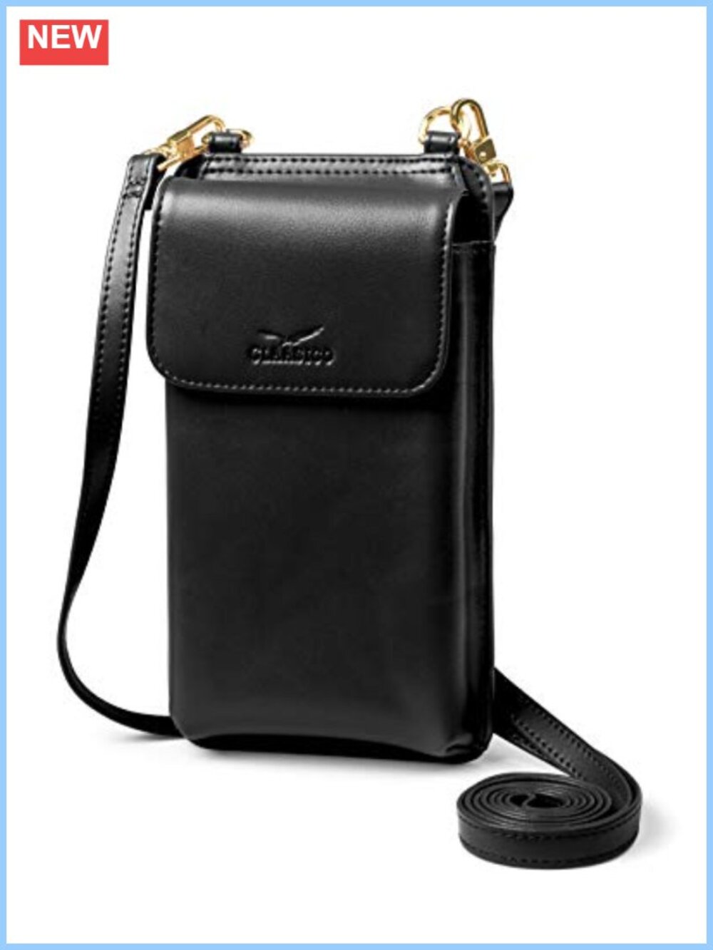 RFID Crossbody Phone Purse Wallet Faux Leather Magnetic Closure Women